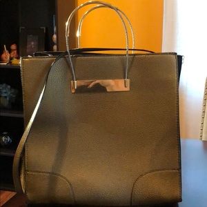 Neiman Marcus Metallic green bag